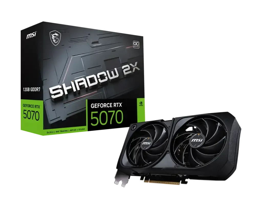 MSI GeForce RTX™ 5070 SHADOW 2X OC - 12GB