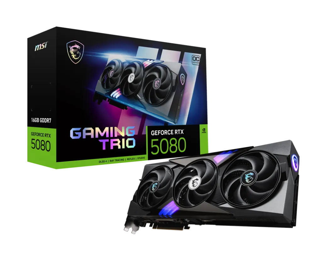 MSI GeForce RTX™ 5080 GAMING TRIO OC - 16GB