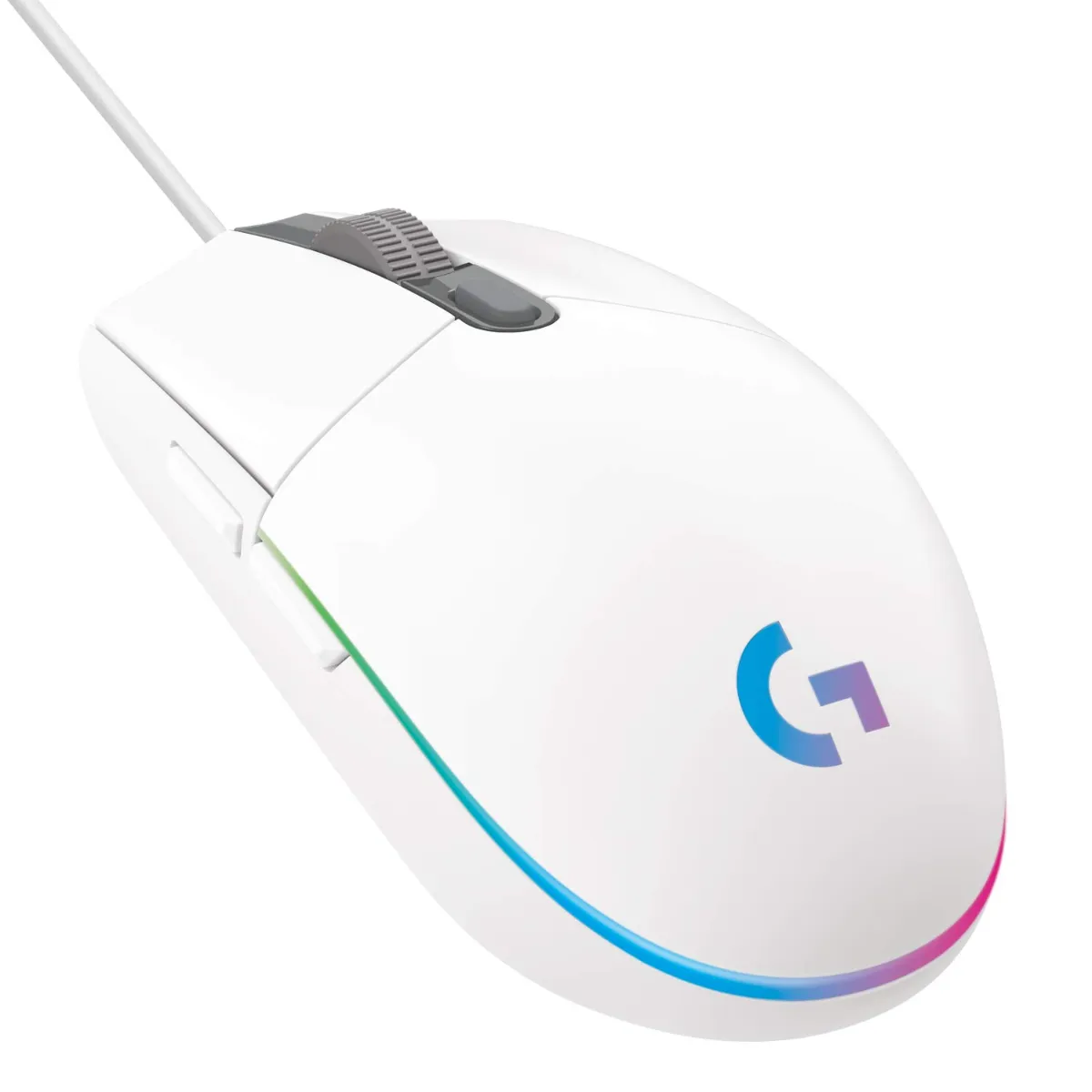 LOGITECH G102 LIGHTSYNC WIRED GAMING MOUSE - WHITE