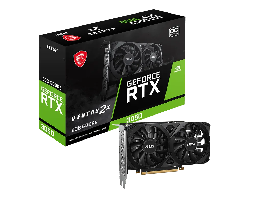 MSI GeForce RTX™ 3050 VENTUS 2X OC