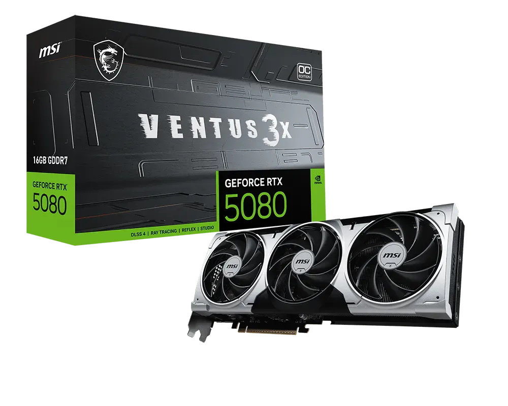 MSI GeForce RTX™ 5080 VENTUS 3X OC PLUS