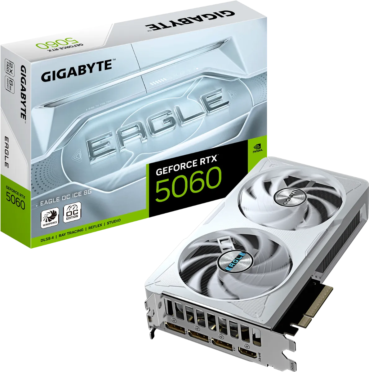 GIGABYTE GeForce RTX™ 5060 EAGLE ICE 8G OC Edition