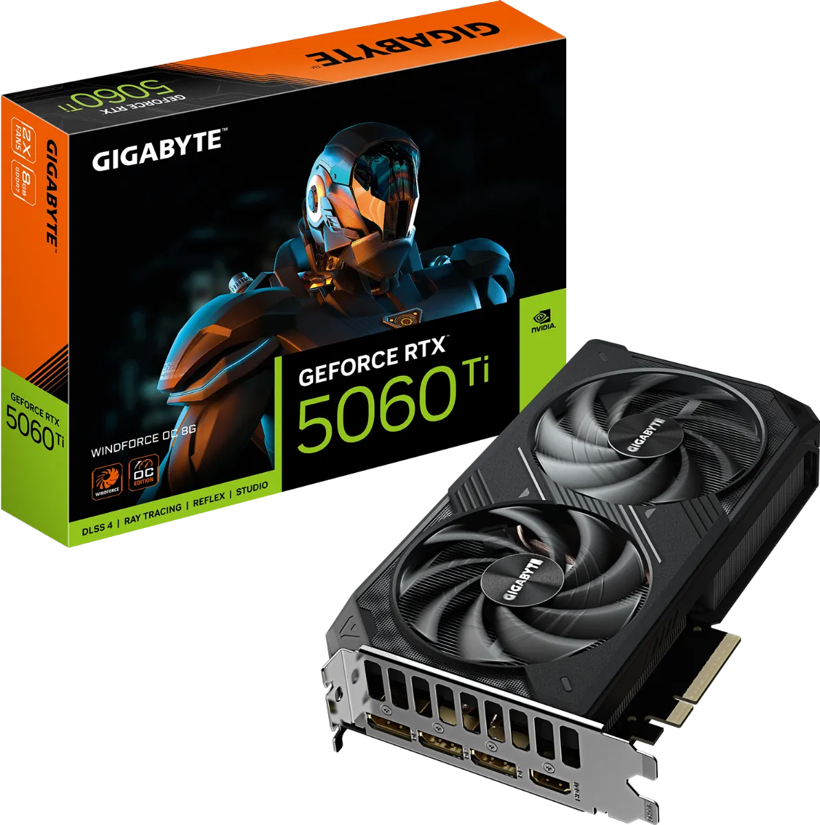 GIGABYTE GeForce RTX™ 5060TI WINDFORCE 8G OC Edition