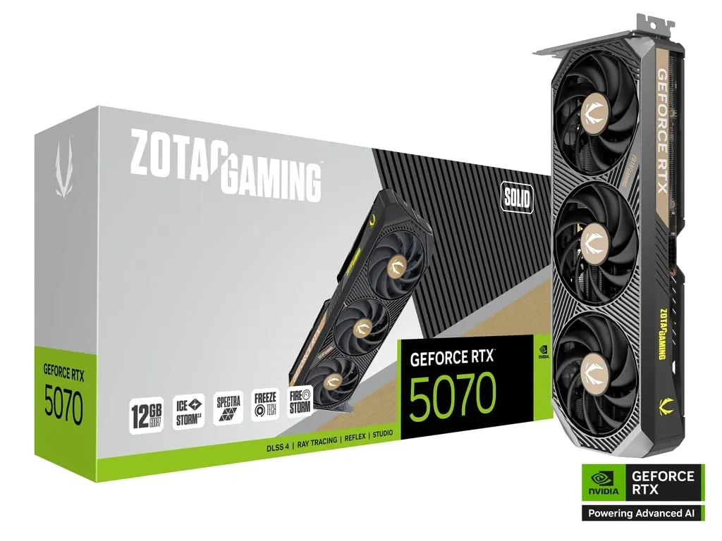 ZOTAC GeForce RTX™ 5070 TWIN EDGE 12GB D7 Edition