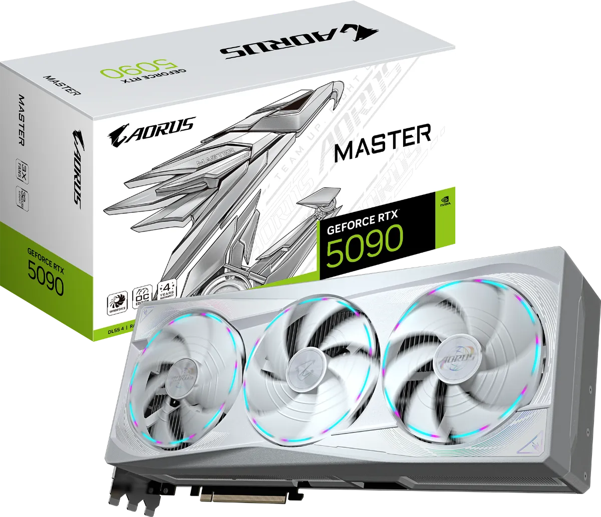 GIGABYTE GeForce RTX™ 5090 AORUS MASTER ICE 32GB
