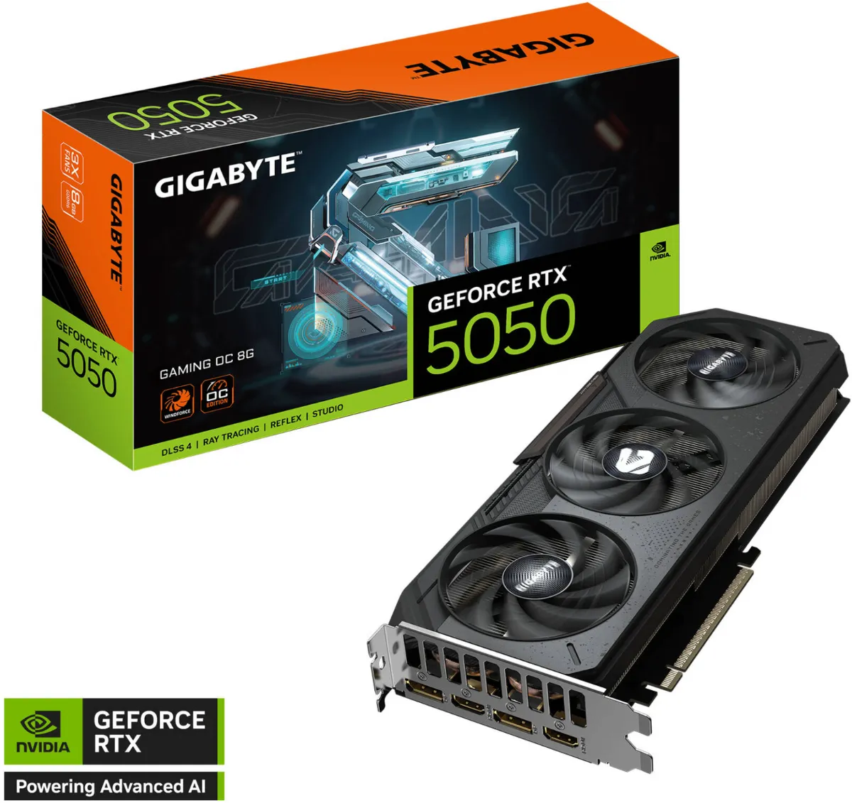 GIGABYTE GeForce RTX™ 5050 GAMING OC 8GB BLACK