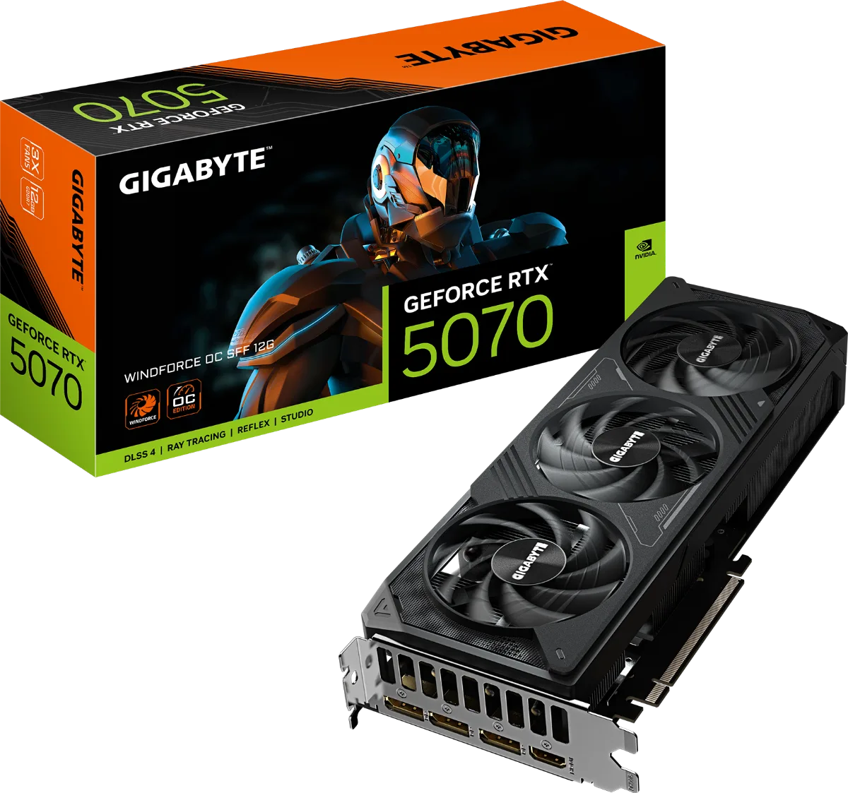 GIGABYTE GeForce RTX™ 5070 WINDFORCE 12GB OC Edition SFF