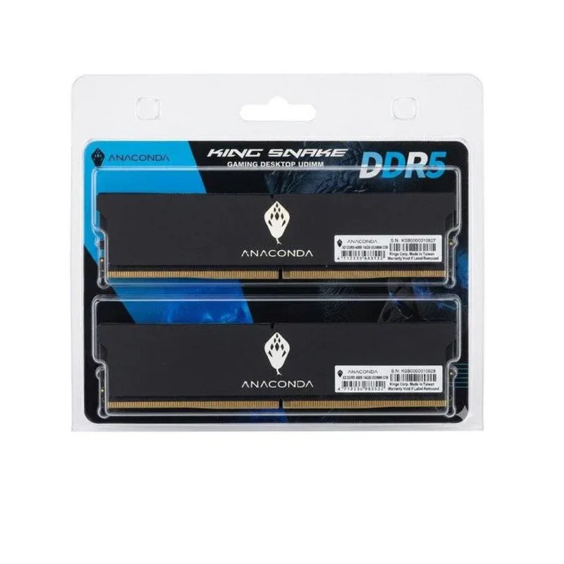 ANACOMDA RAM DDR5 32G KIT (16X2)6000MHZ HEATSINK C38 BLACK