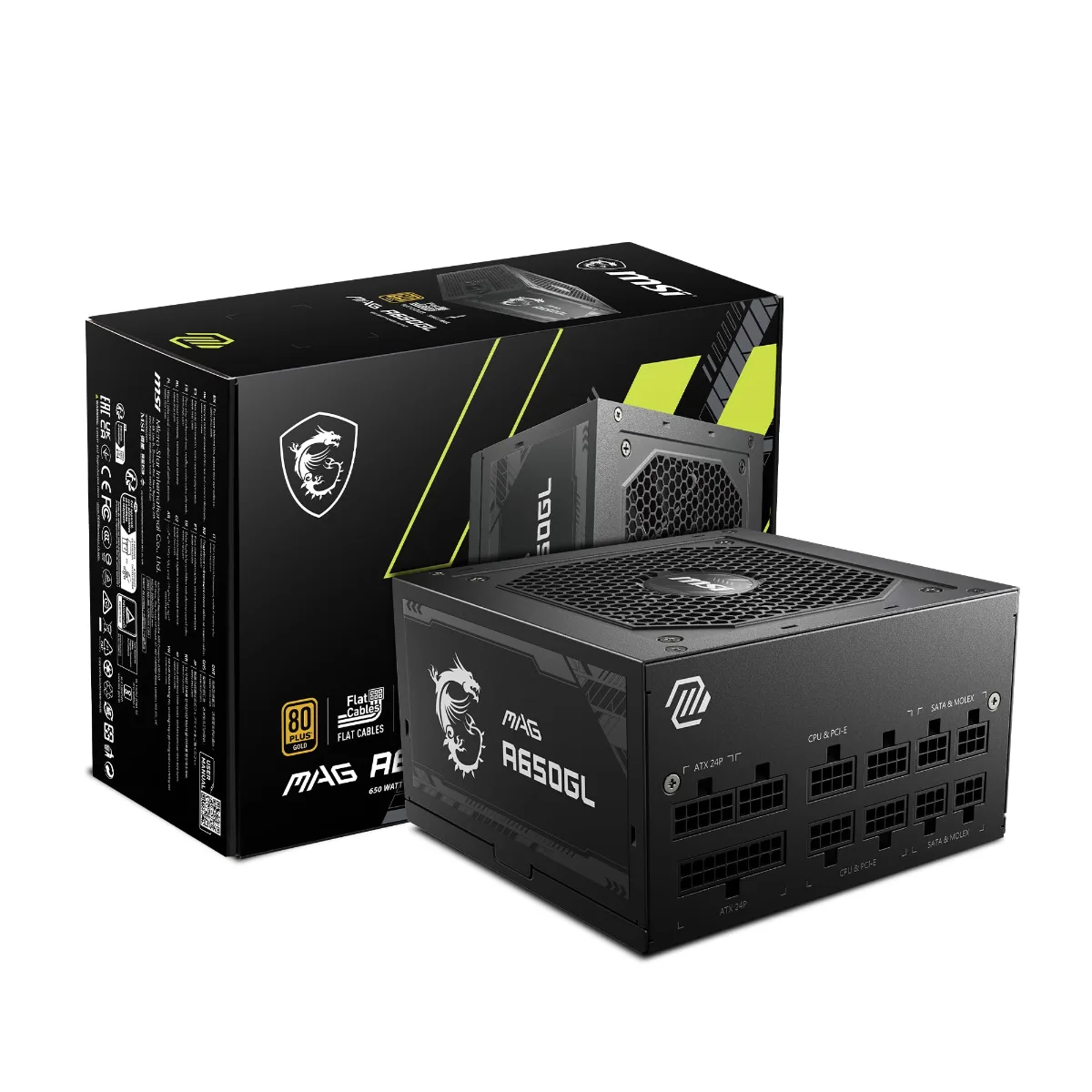 MSI MAG A650GL - 650W 80 Plus Gold Fully Modular