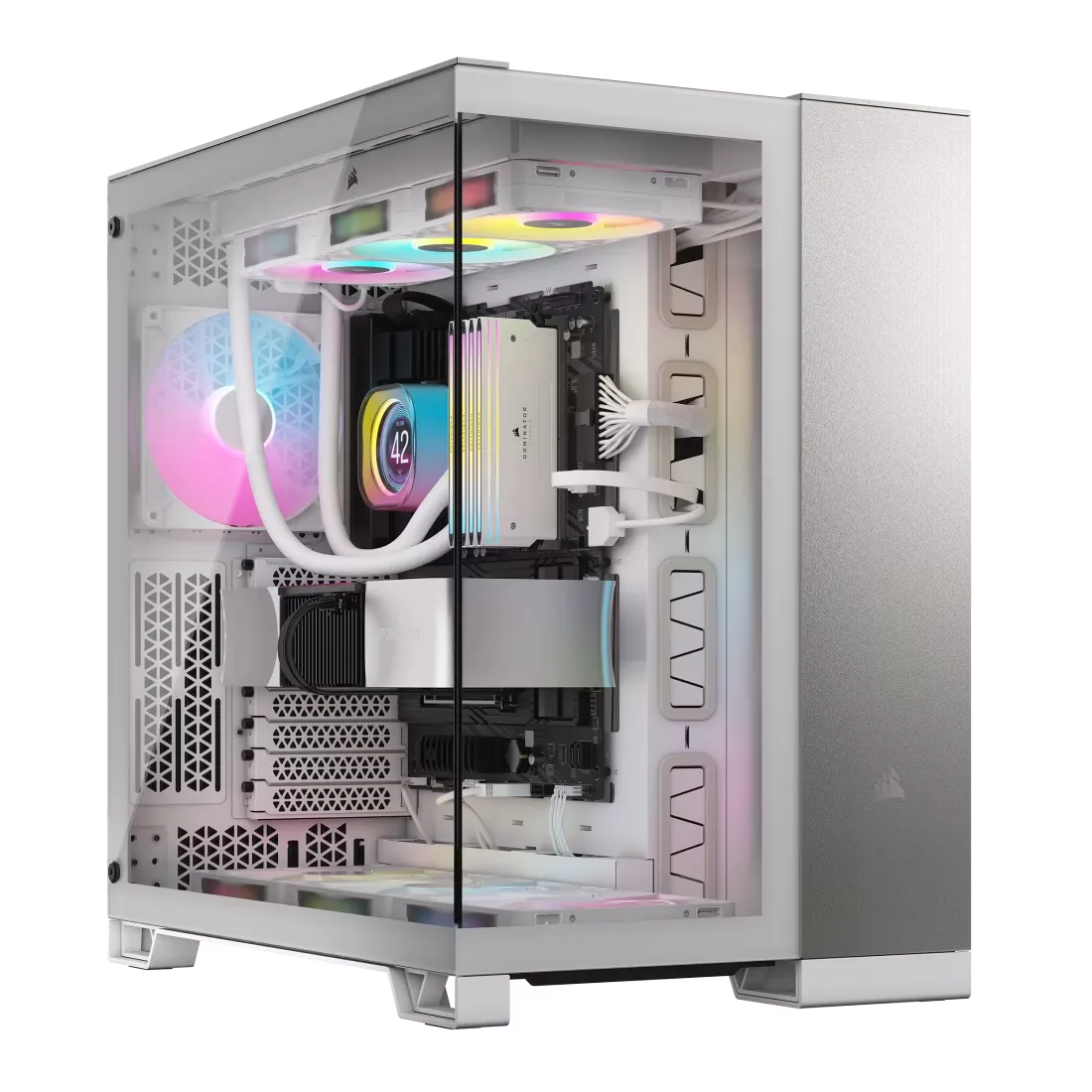 CORSAIR 6500X TEMPERED GLASS MT SATIN GRAY CASE RGB