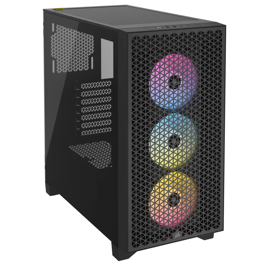 CORSAIR CASE 3000D AIRFLOW TEMPERED GLASS MT RGB BLACK