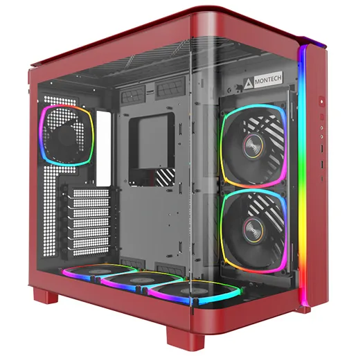 MONTECH KING 95 PRO RED CASE