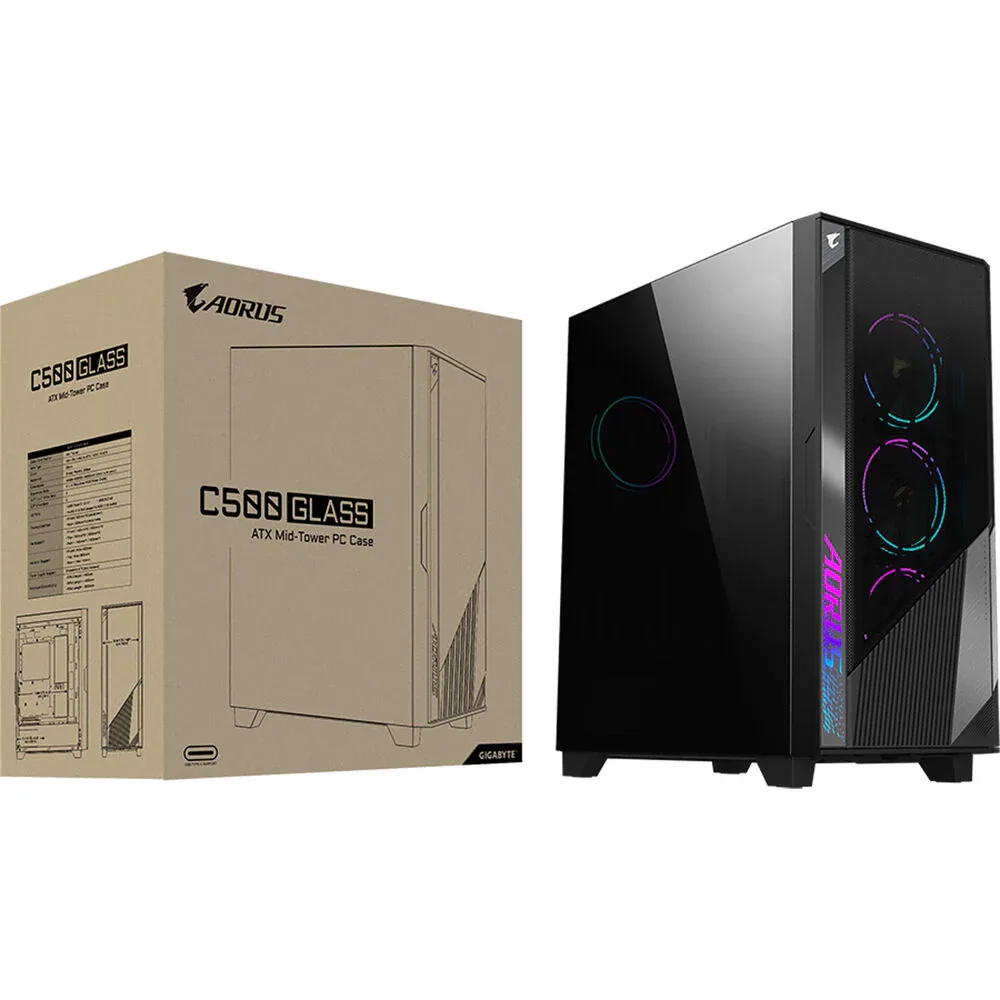 CASE GIGABYTE AC500G AORUS GLASS