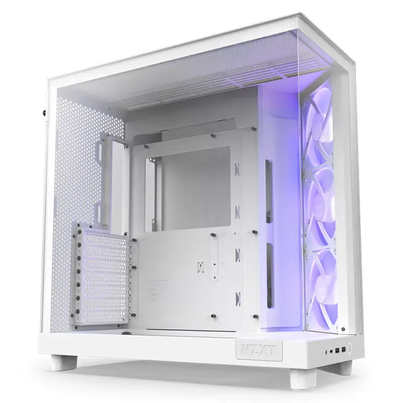 NZXT H6 FLOW COMPACT DUAL-CHAMBER ATX WHITE CASE