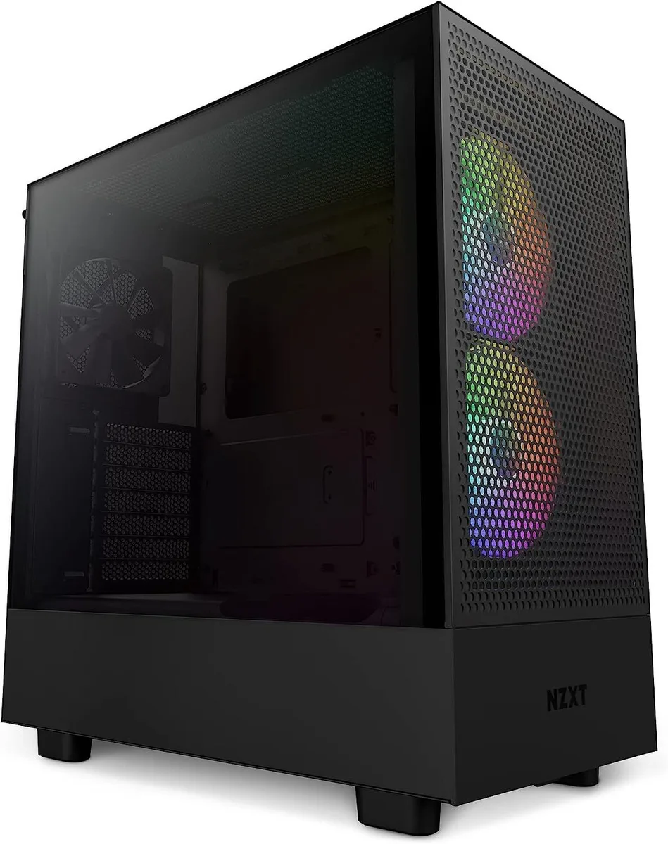 NZXT H5 FLOW RGB EDITION ATX MID TOWER CASE-BLACK