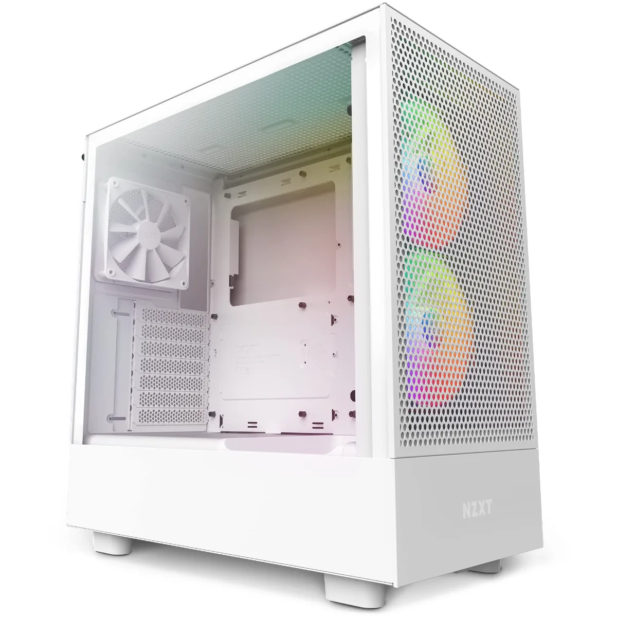 NZXT H5 FLOW RGB EDITION ATX MID TOWER CASE-WHITE