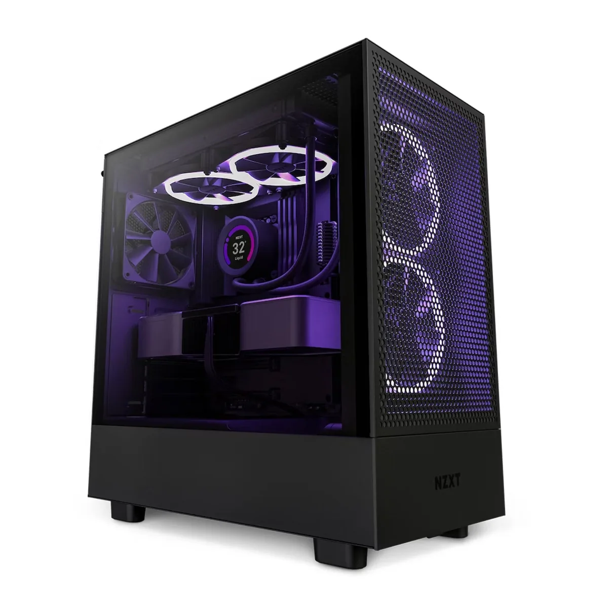 NZXT H5 FLOW EDITION ATX MID TOWER CASE – BLACK