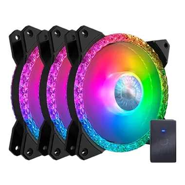 COOLERMASTER FAN CASE MF120MM PRISMATIC 3X120mm ARGB BLACK