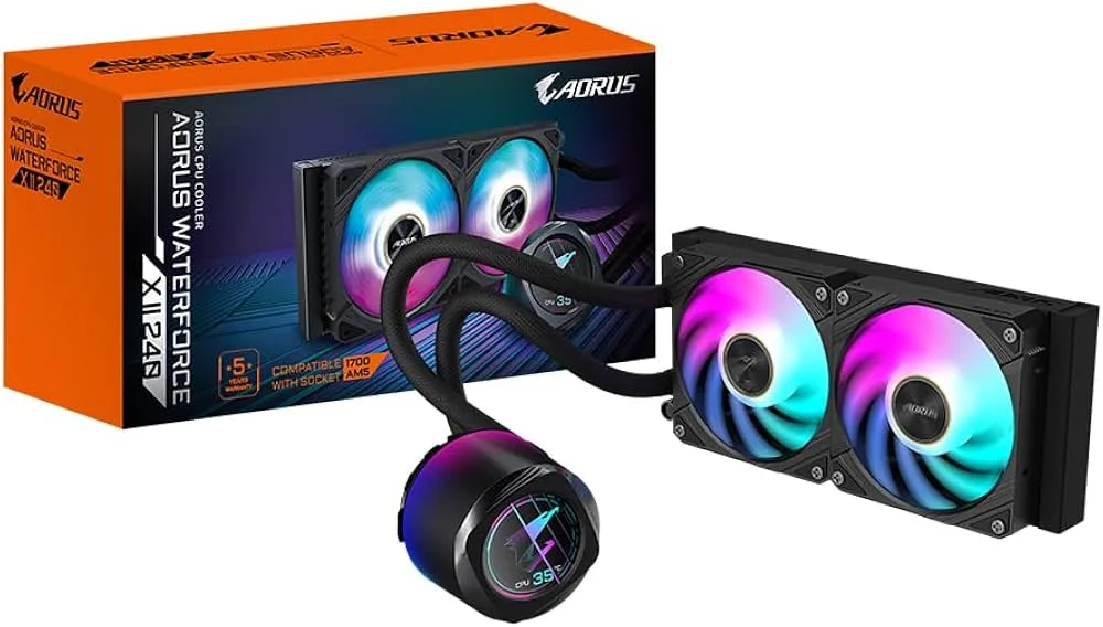GIGABYTE FAN COOLING LIQUID AORUS WATERFORCE X 240mm ARGB BLACK