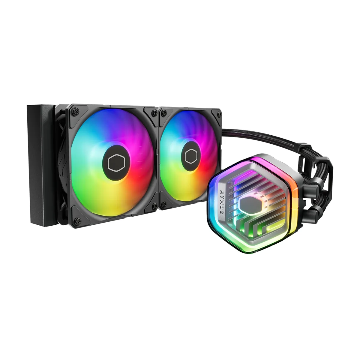 COOLERMASTER FAN COOLING LIQUID MASTERLIQUID 240mm ATMOS ARGB BLACK
