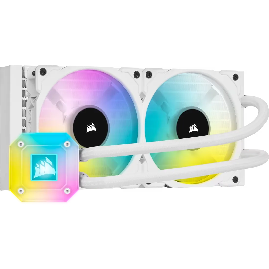 CORSAIR FAN COOLING LIQUID H100i ELITE CAPELLIX 240mm WHITE