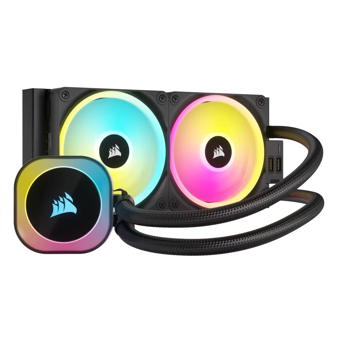 CORSAIR FAN COOLING LIQUID iCUE LINK H100i 240mm RGB BLACK