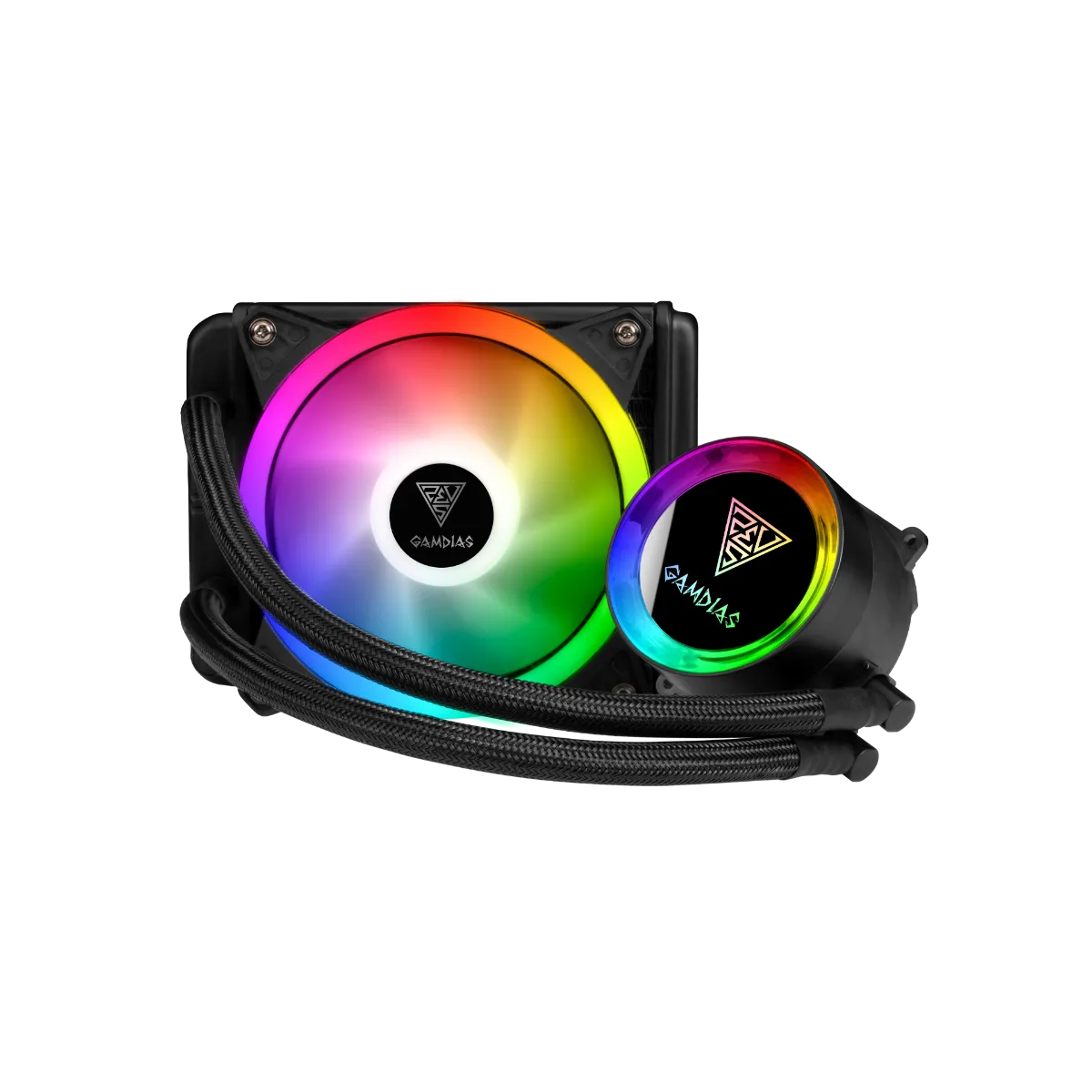 GAMDIAS FAN COOLING LIQUID CHIONE E2-120 LITE 120mm RGB BLACK