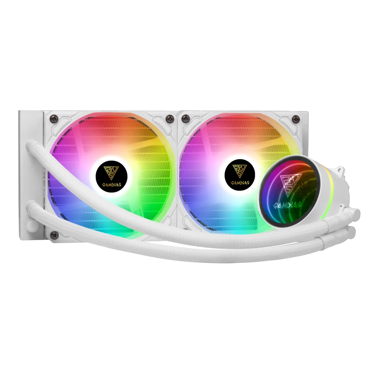 GAMDIAS FAN COOLING LIQUID CHIONE M3-240 120mm RGB WHITE