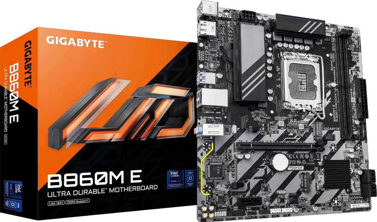 Gigabyte B860M E mATX Motherboard – LGA 1851