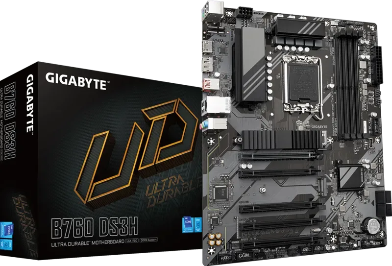 GIGABYTE B760 DS3H mATX Motherboard