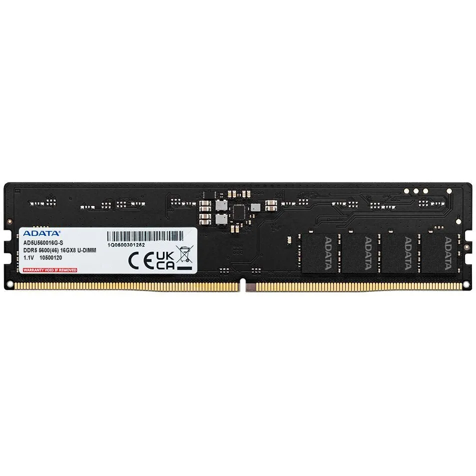ADATA DDR5-5600 U-DIMM Memory Module - 16GB (1x 16GB) – 5600 MT