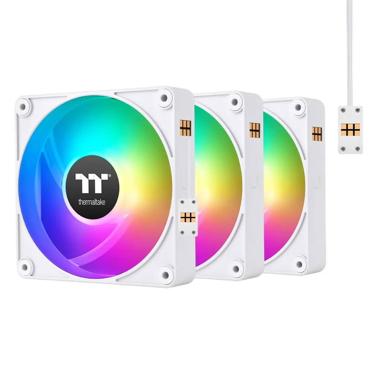 Thermaltake CT120 EX ARGB Sync PC Cooling Fan White (3-Fan Pack)