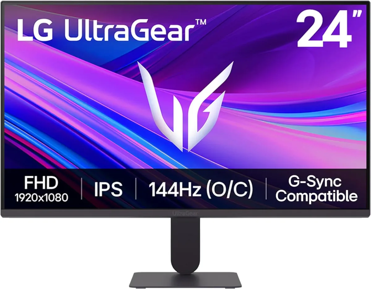 LG UltraGear 24G411A-B 24″ Gaming Monitor – FHD IPS 144Hz (Overclock)
