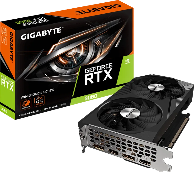 GIGABYTE VGA RTX 3060 WF 2OC-12GD 2.0