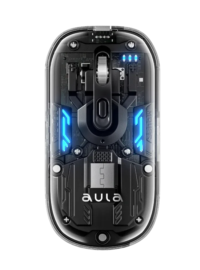 AULA AM210 Wireless 2.4 & Bluetooth Transparent Mouse