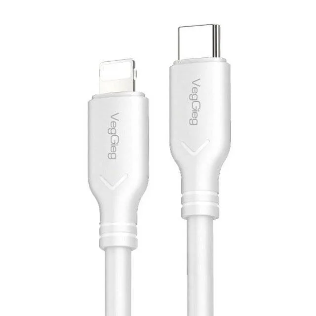 VegGieg V‑M001C USB‑C to Lightning 1.2m Cable (White)