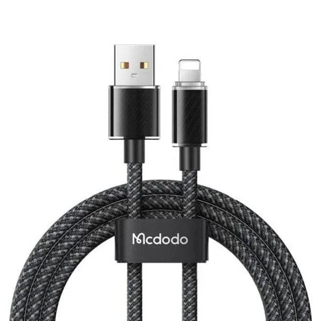 Mcdodo 3640 1.2m USB‑A to Lightning Cable (Black)
