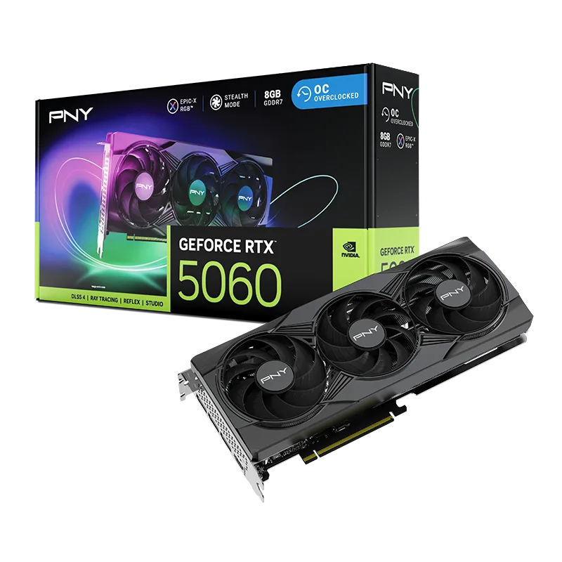 PNY GeForce RTX 5060 8G TRIPLE DLSS4 OC Edition ARGB