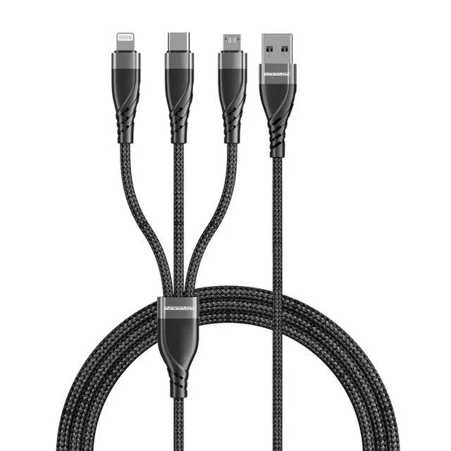 RockRose RRCS26E-3A Max 3-in-1 Fast Charging Cable