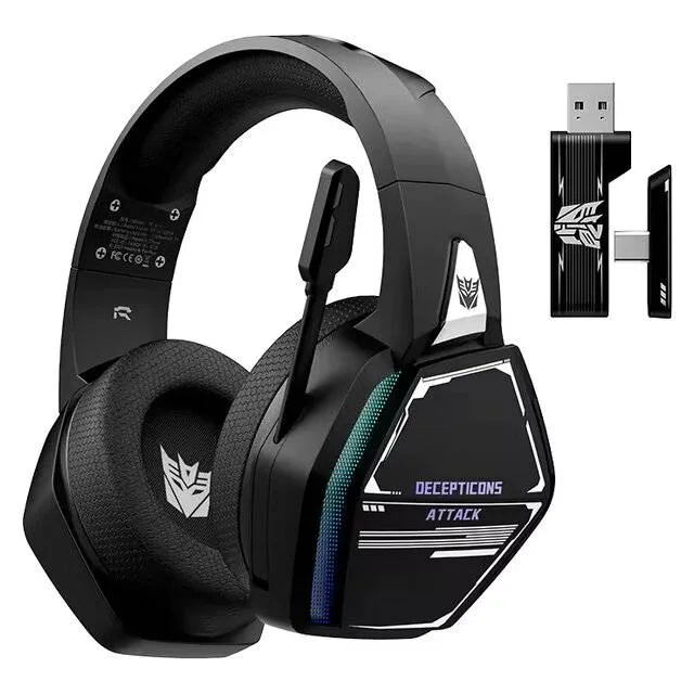 Transformers TF-G10 BT + 2.4G Headphones (Black)