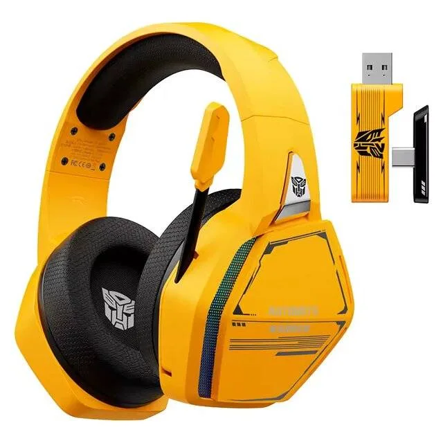 Transformers TF-G10 BT + 2.4G Headphones (Yellow)