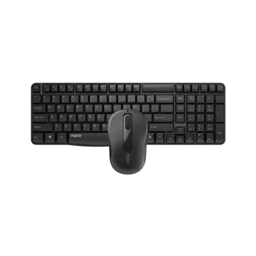 Combo Rapoo X1800s Wireless Keyboard & Mouse - Black
