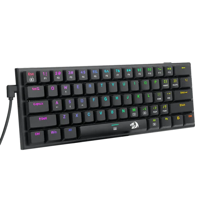 Redragon K614 Anivia 60% Ultra Thin Wired Mechanical Keyboard Black