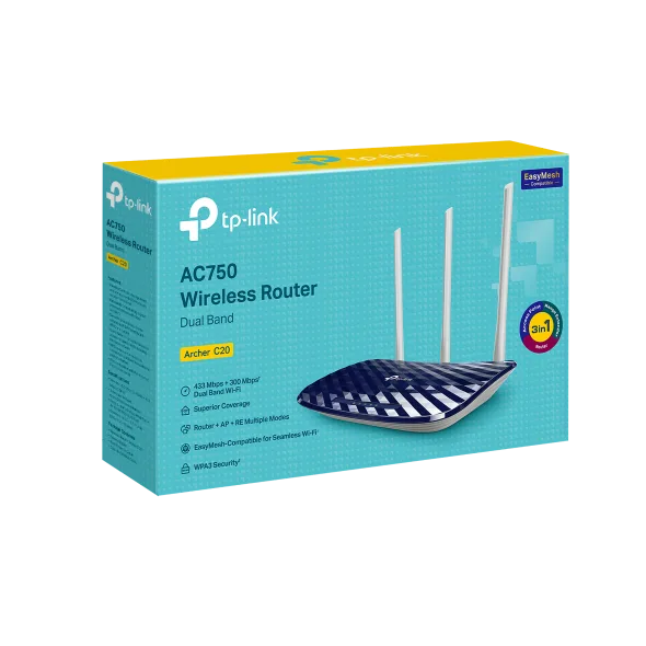 TP-LINK Archer C20 AC750 Wireless Dual Band Router