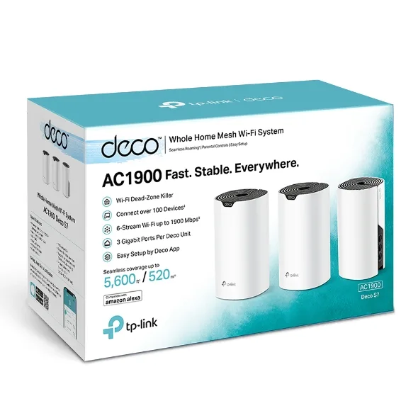 TP-Link Deco S7 AC1900 Mesh Wi-Fi System 3-Pack