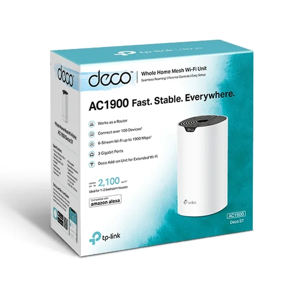 TP‑Link Deco S7 AC1900 Mesh Wi‑Fi System (1‑Pack)