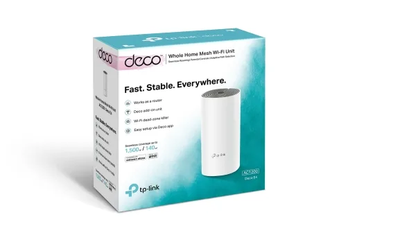 TP‑Link Deco E4 AC1200 Mesh Wi‑Fi System1‑Pack