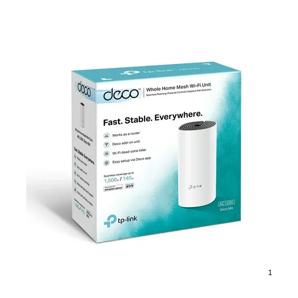 TP‑Link Deco M4 AC1200 Mesh WiFi System 1‑Pack