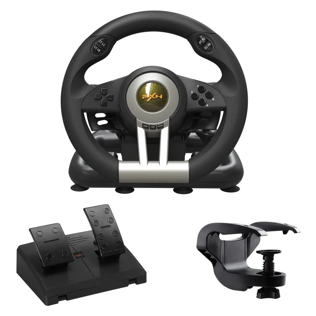 PXN V3 PRO GAMING STEERING WHEEL WITH PEDALS