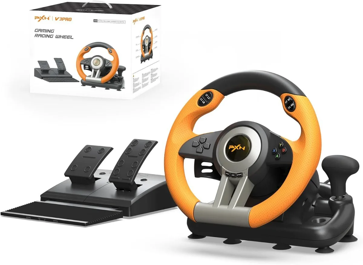 PXN V3 PRO GAMING STEERING WHEEL